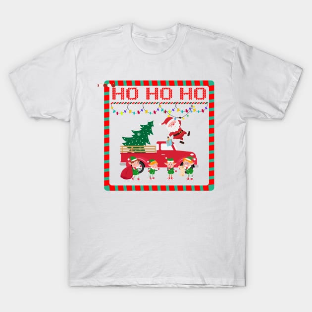 Ho Ho Ho Christmas T-Shirt by Southern Borealis